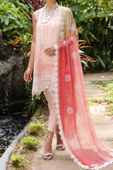 Noor By Saadia Asad Unstitched 3 Piece Luxury Chikankari Lawn'2024-D-07-B