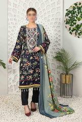 Seher by Tawakkal Unstitched 3 Piece Linen Collection'2022-S-7540-B