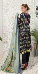Seher by Tawakkal Unstitched 3 Piece Linen Collection'2022-S-7540-B