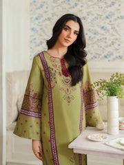 The Bloom Edit by Garnet Stitched 2 Piece Summer Collection'2025-Dark Kiwi