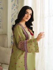 The Bloom Edit by Garnet Stitched 2 Piece Summer Collection'2025-Dark Kiwi