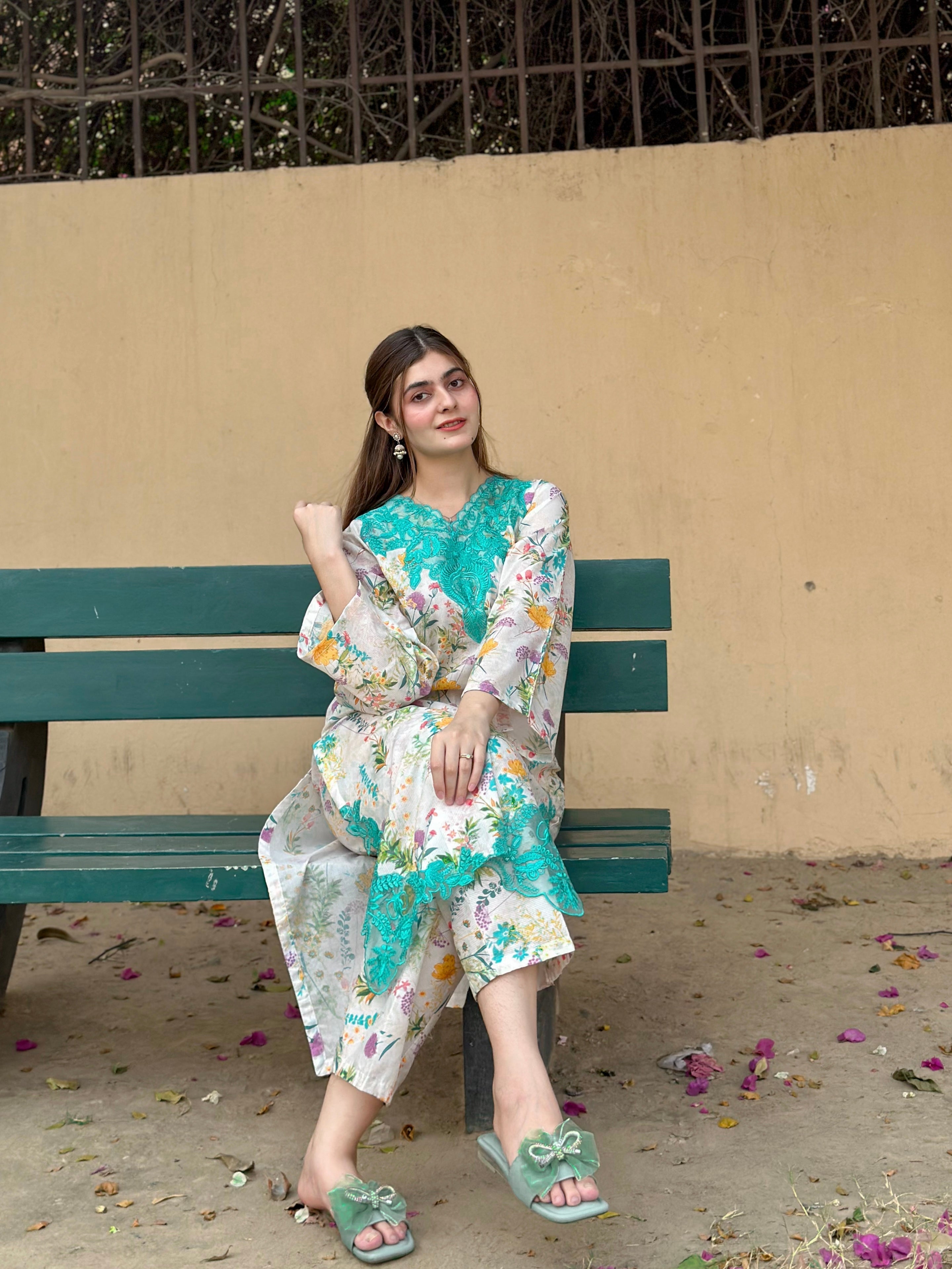BK Clothings Stitched 2 Piece Lawn Collection-Floral forast