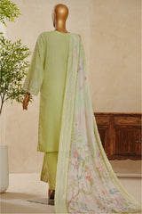 Muse By HZ Stitched 3 Piece Emb Dobby Jacquard Vol-04 Collection'2025-DEJ-3P-026-Sage Green