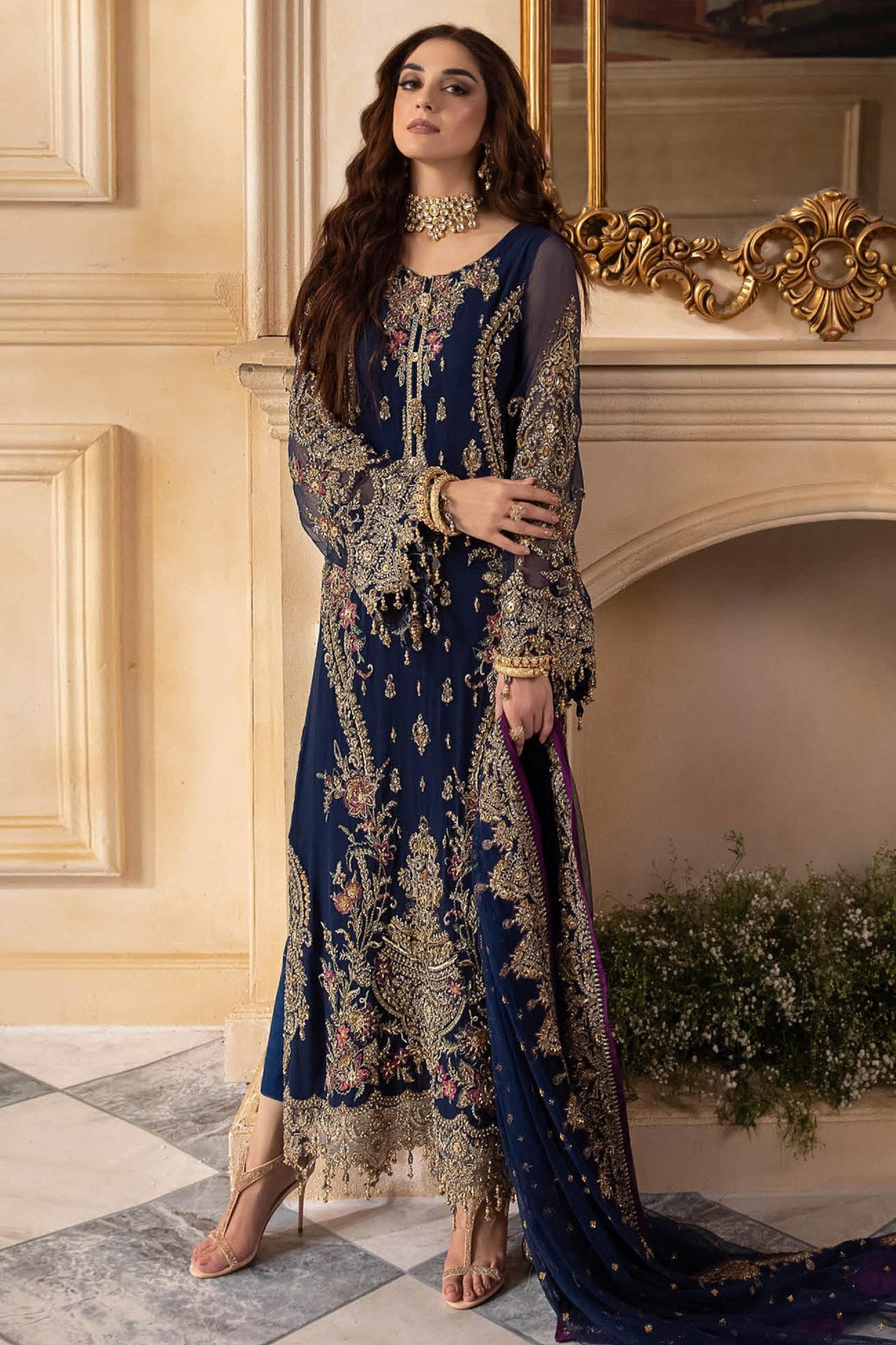 Dastan e Jashan By Charizma Unstitched 3 Piece Premium Chiffon Vol-01 Limited Edition Collection'2024-DJW4-01