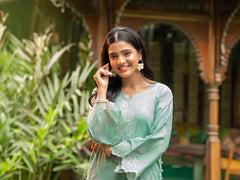 Tng By Md Stitched Collection-Baharaan (Aquamarin)