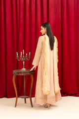 Manahils Stitched Formals K-136-Peach