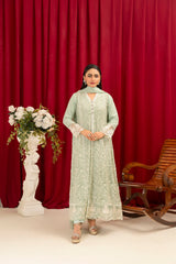Manahils Stitched Formals K-113-Mint Green