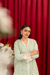 Manahils Stitched Formals K-113-Mint Green
