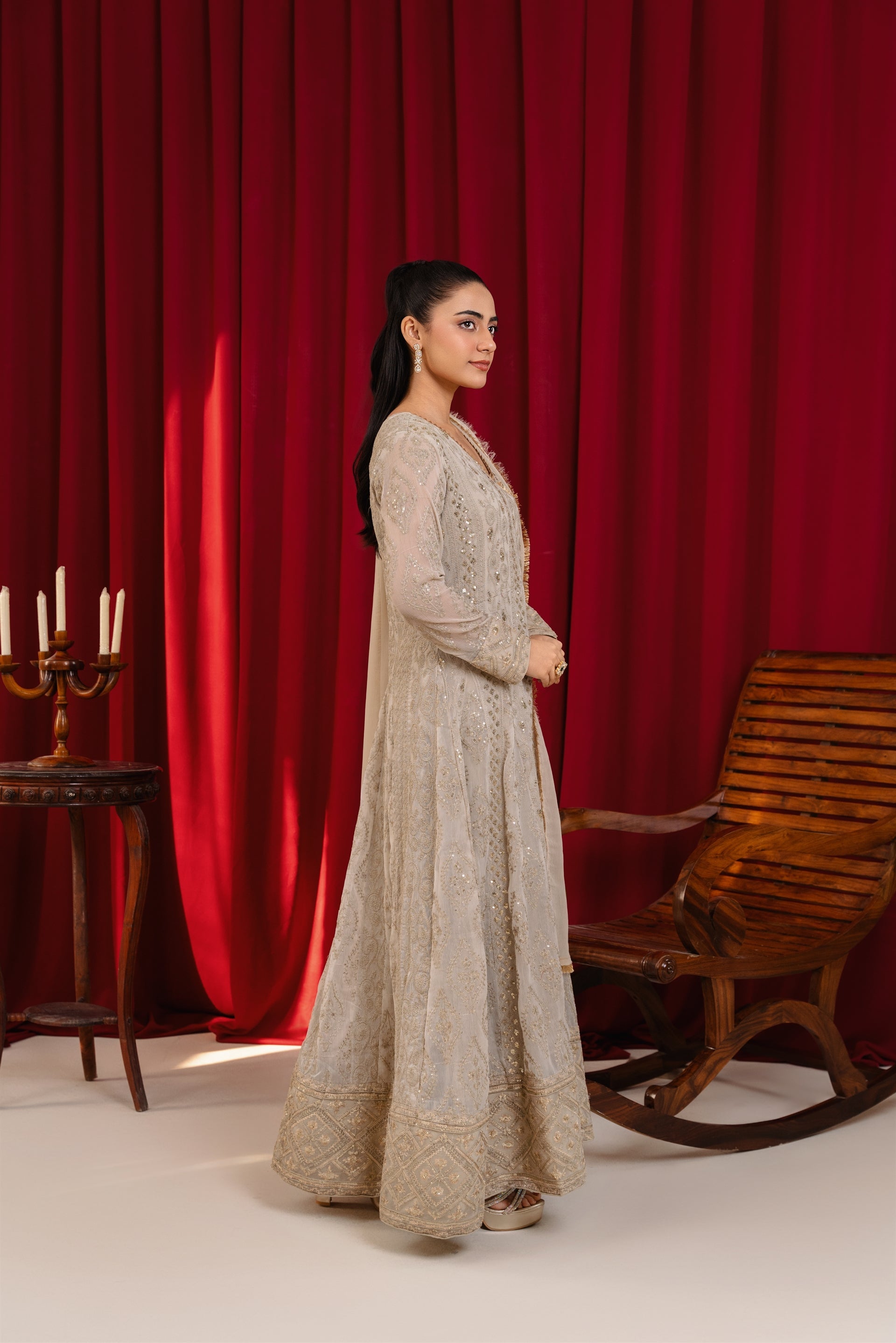 Manahils Stitched Formals Angrakha-099-Tan