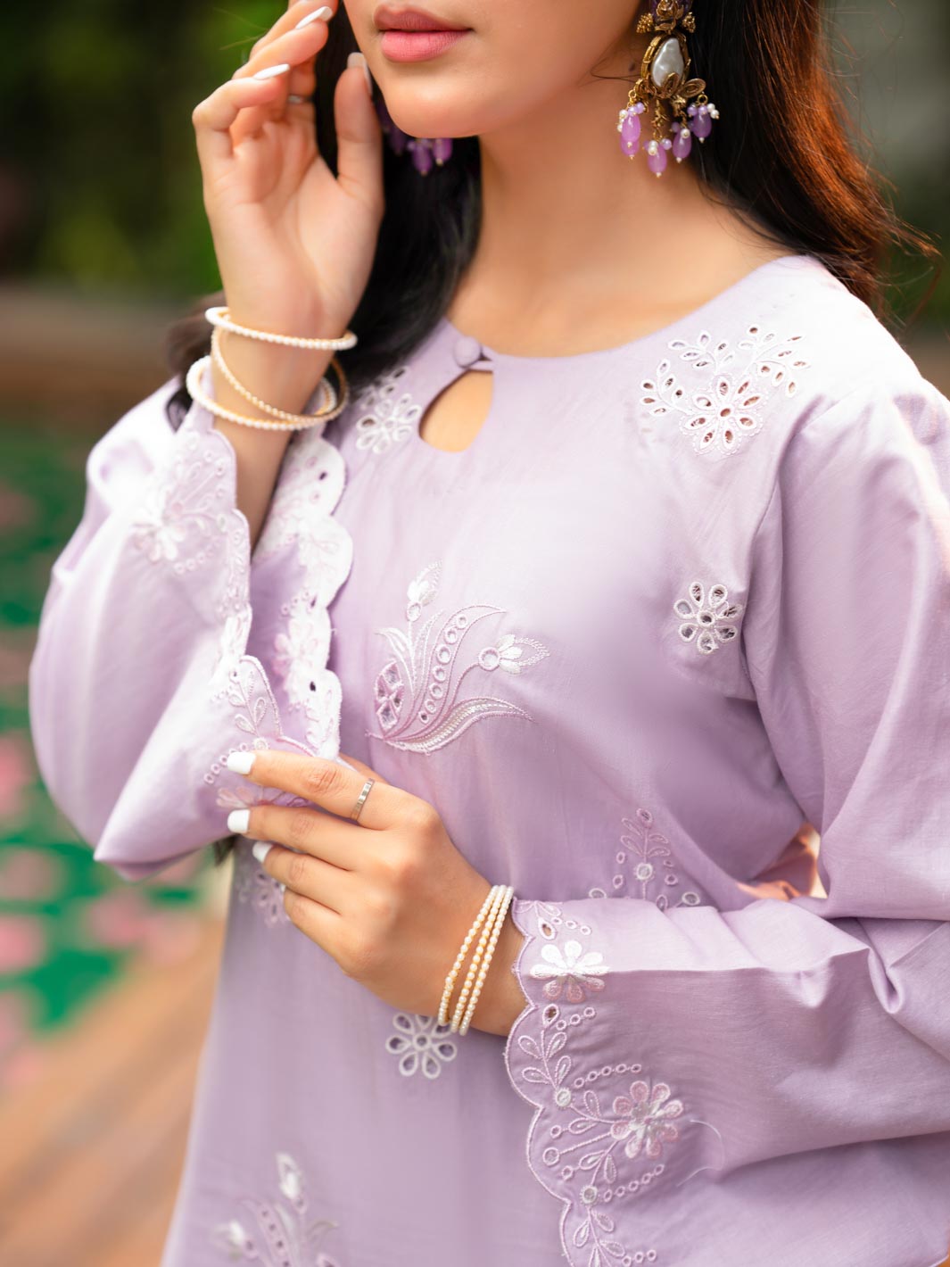 Tng By Md Stitched Collection-Banafshan (Lilac)