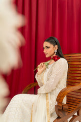Manahils Stitched Formals K-135-Off White
