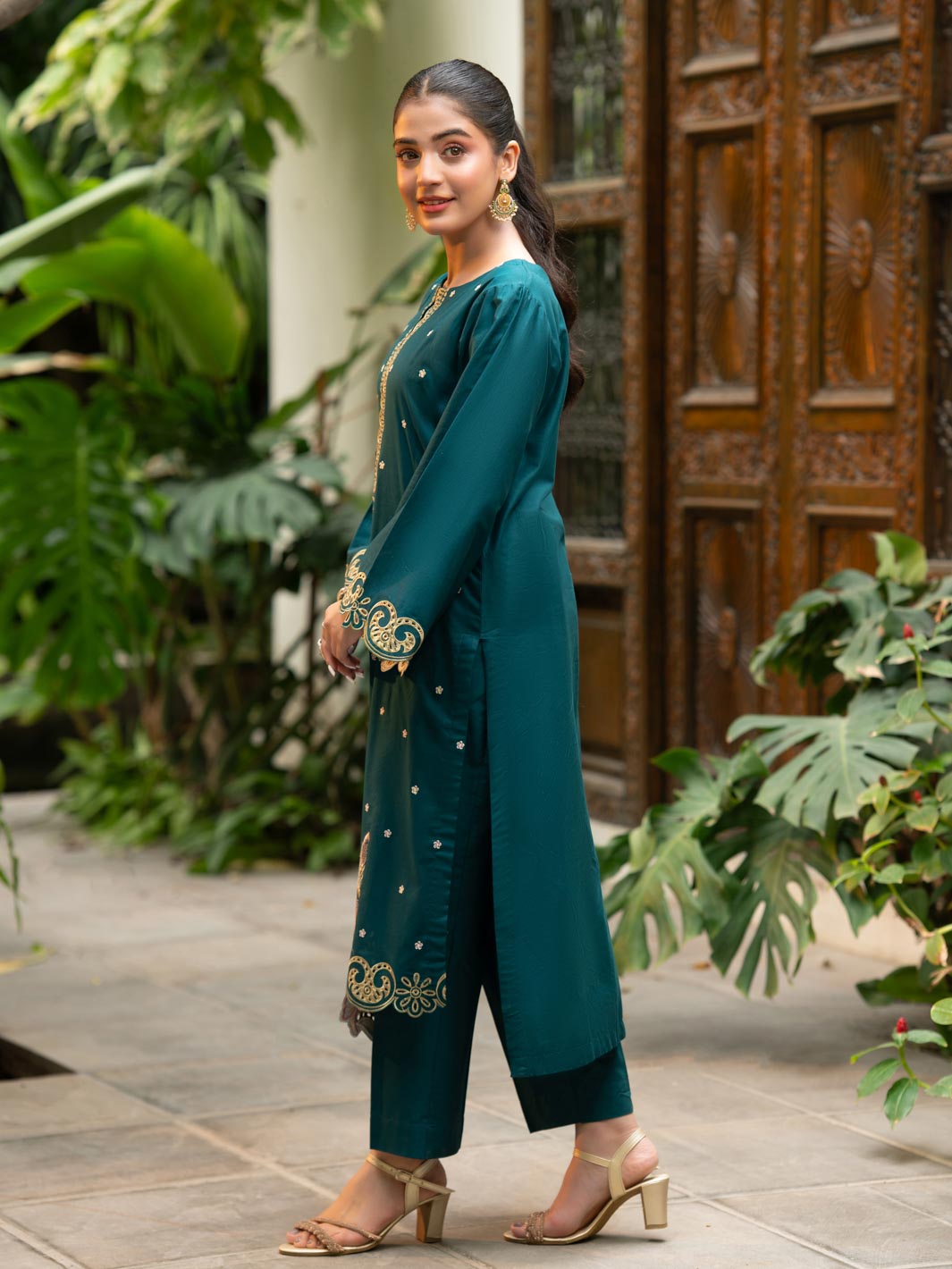 Tng By Md Stitched Collection-Zamrud (Teal)