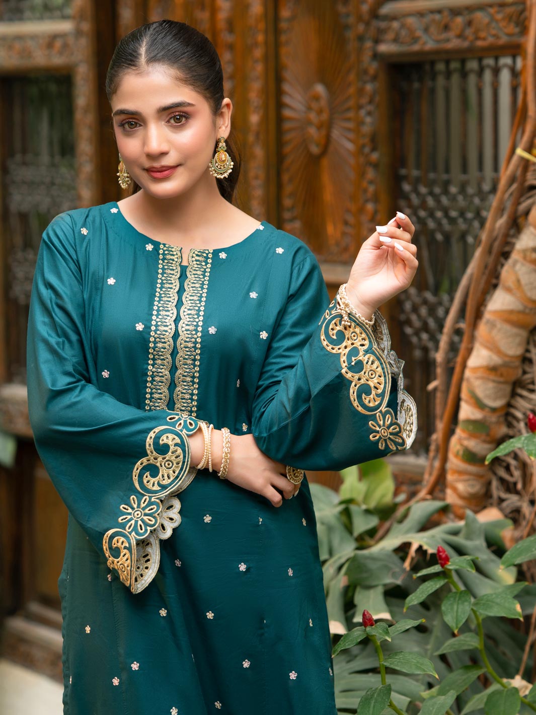 Tng By Md Stitched Collection-Zamrud (Teal)