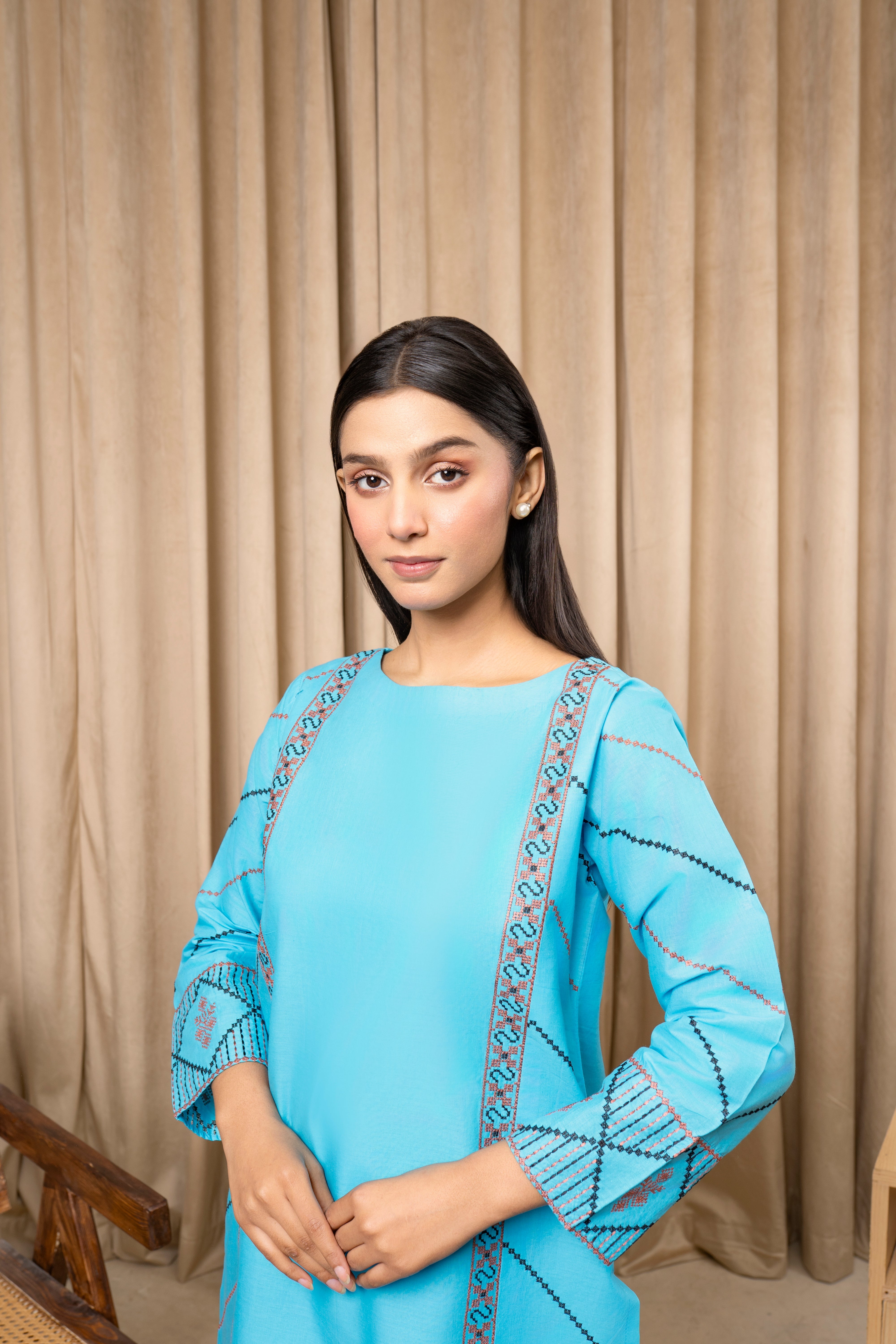 Zoya Zafar Stitched 2 Piece Cotton Collection'2025-DASTOOR