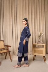 Zoya Zafar Stitched 2 Piece Cotton Collection'2025-Oceans Embrace