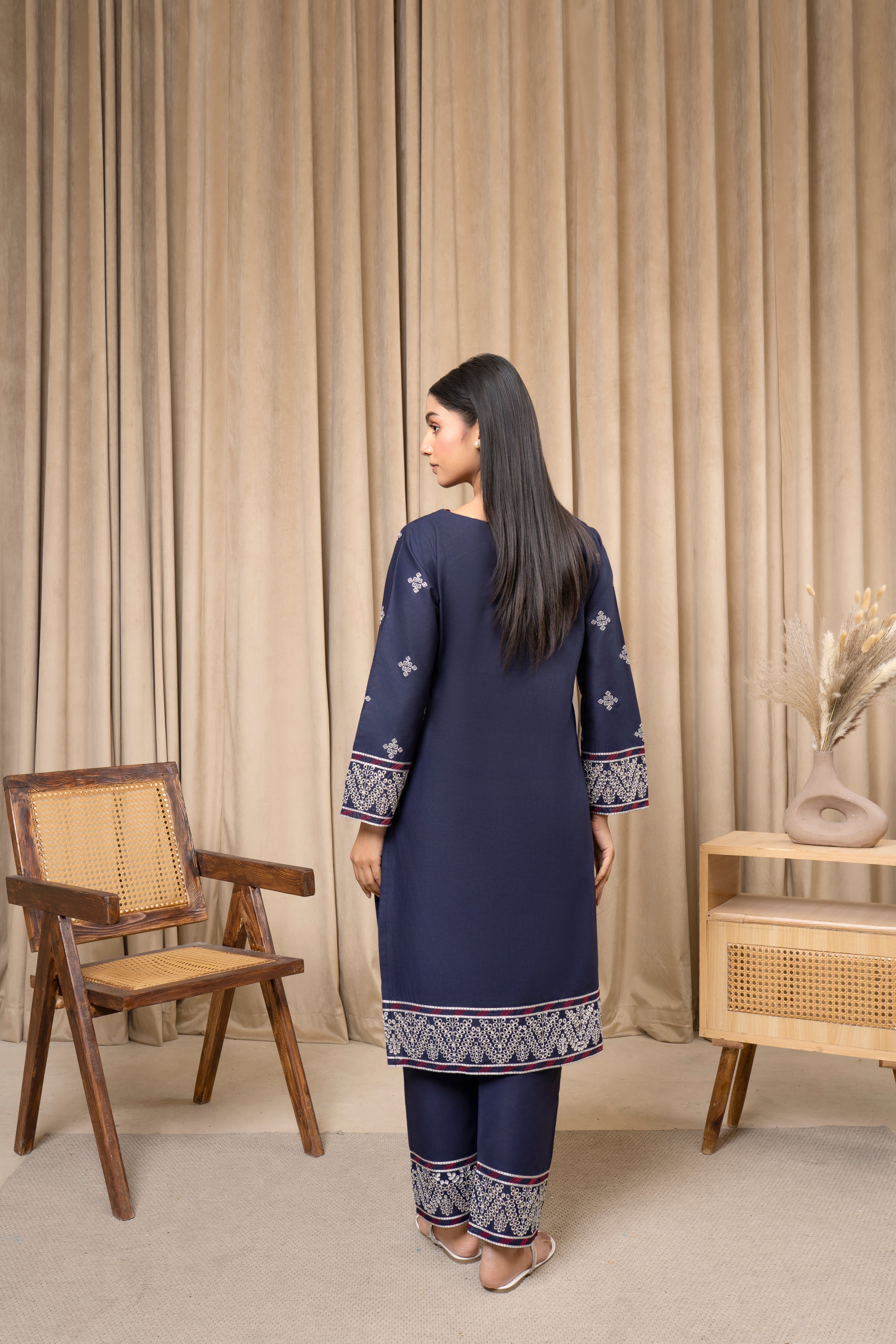 Zoya Zafar Stitched 2 Piece Cotton Collection'2025-Oceans Embrace