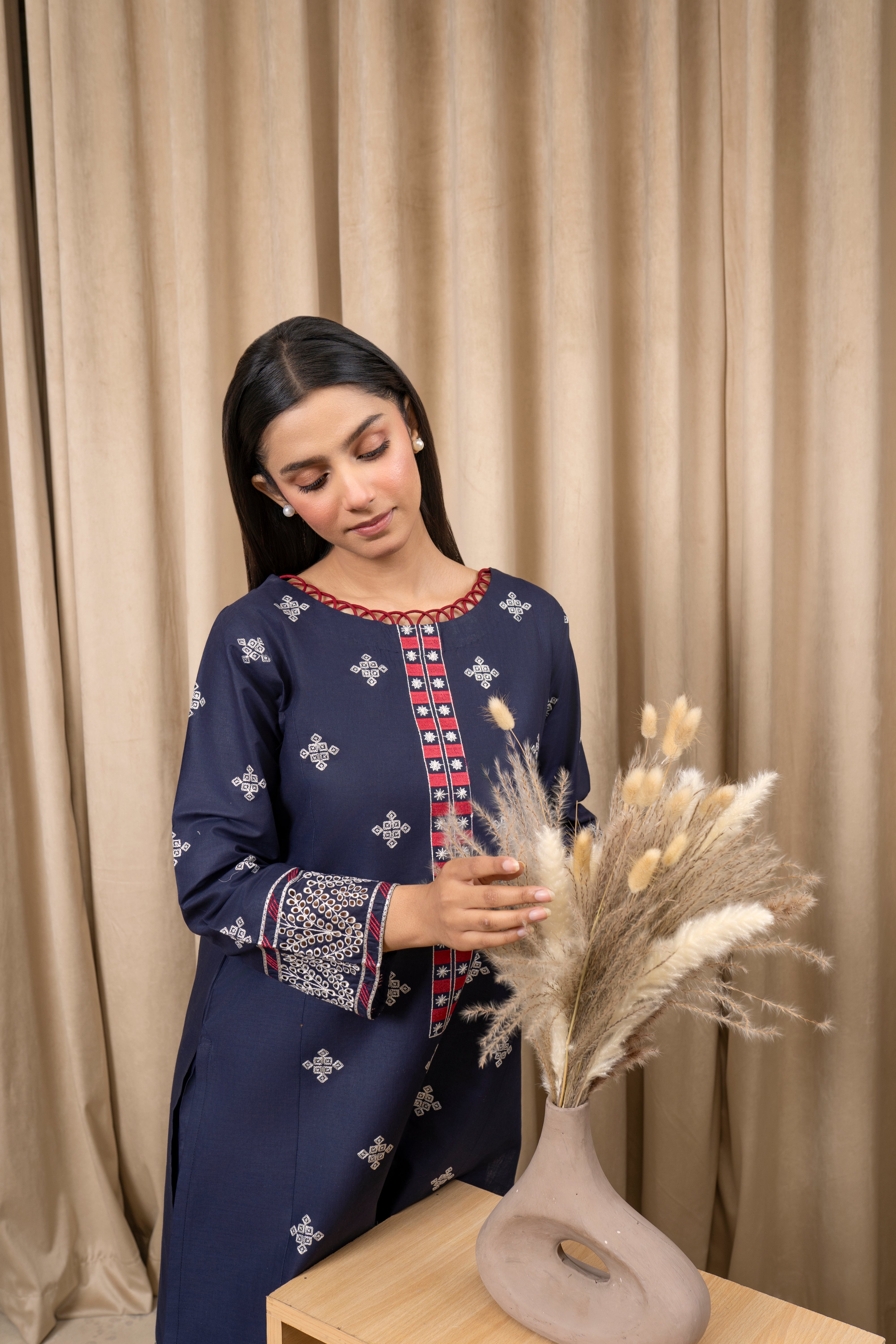 Zoya Zafar Stitched 2 Piece Cotton Collection'2025-Oceans Embrace