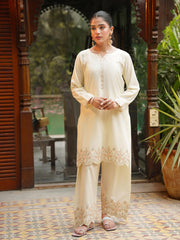 Tng By Md Stitched Collection-Shaffaf (Cream White)
