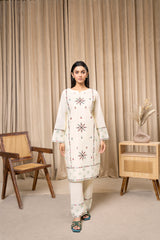 Zoya Zafar Stitched 2 Piece Cotton Collection'2025-Aabroo