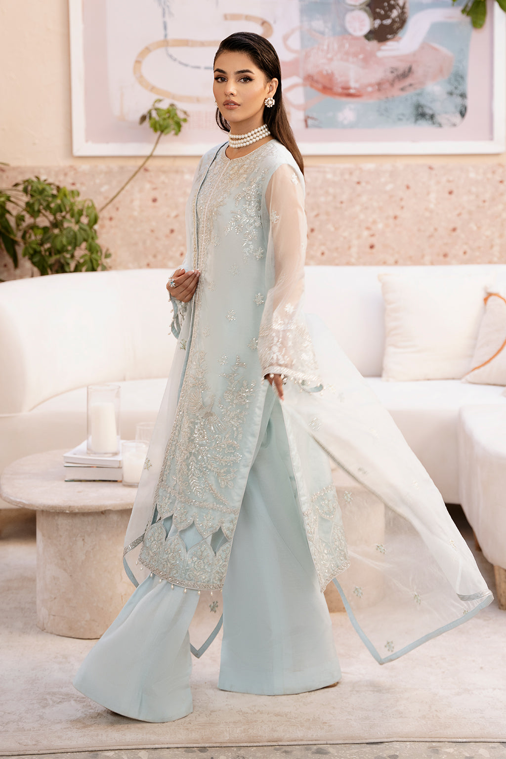 Zarposh Unstitched 3 Piece Formals Collection-Aysel