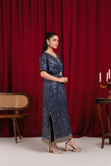 Manahils Stitched Wa 03-Navy Blue