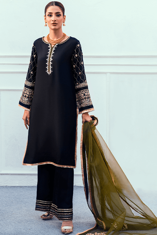 Andaaz By Zaaviay Stitched Mesaam (Three Piece)