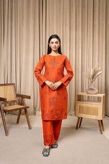 Zoya Zafar Stitched 2 Piece Cotton Collection'2025-Remnant