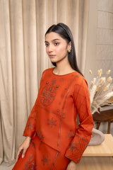 Zoya Zafar Stitched 2 Piece Cotton Collection'2025-Remnant
