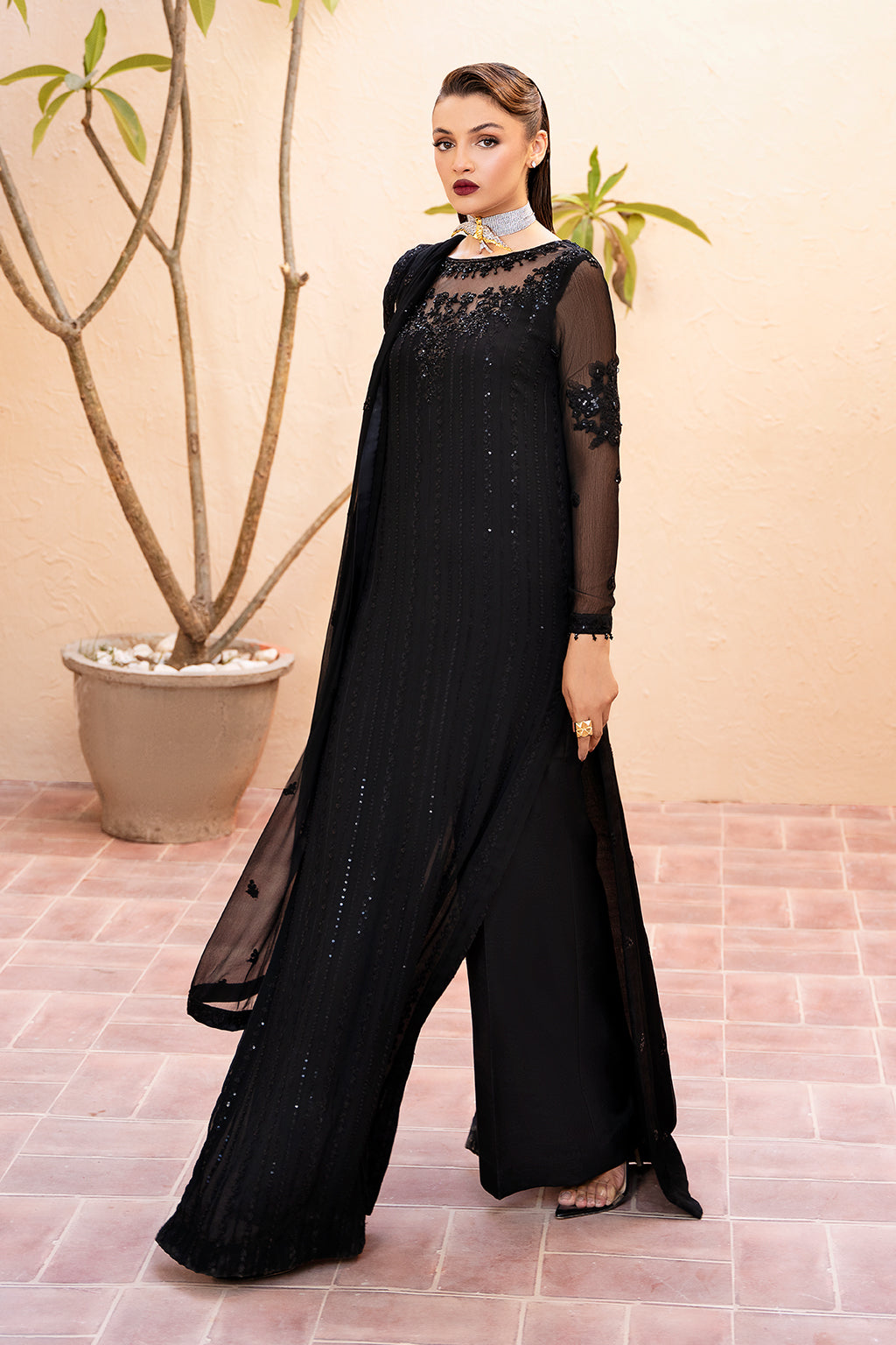 Zarposh Unstitched 3 Piece Formals Collection-Zade