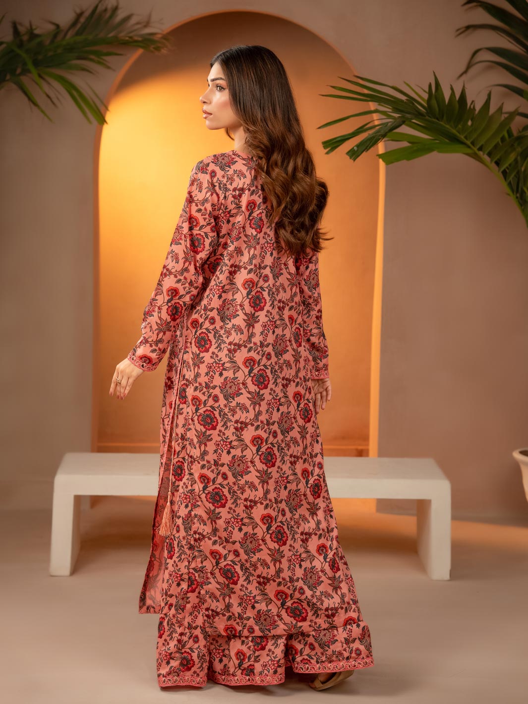 Tng By Md Stitched Collection-Sargoshi | Gharara | Pink