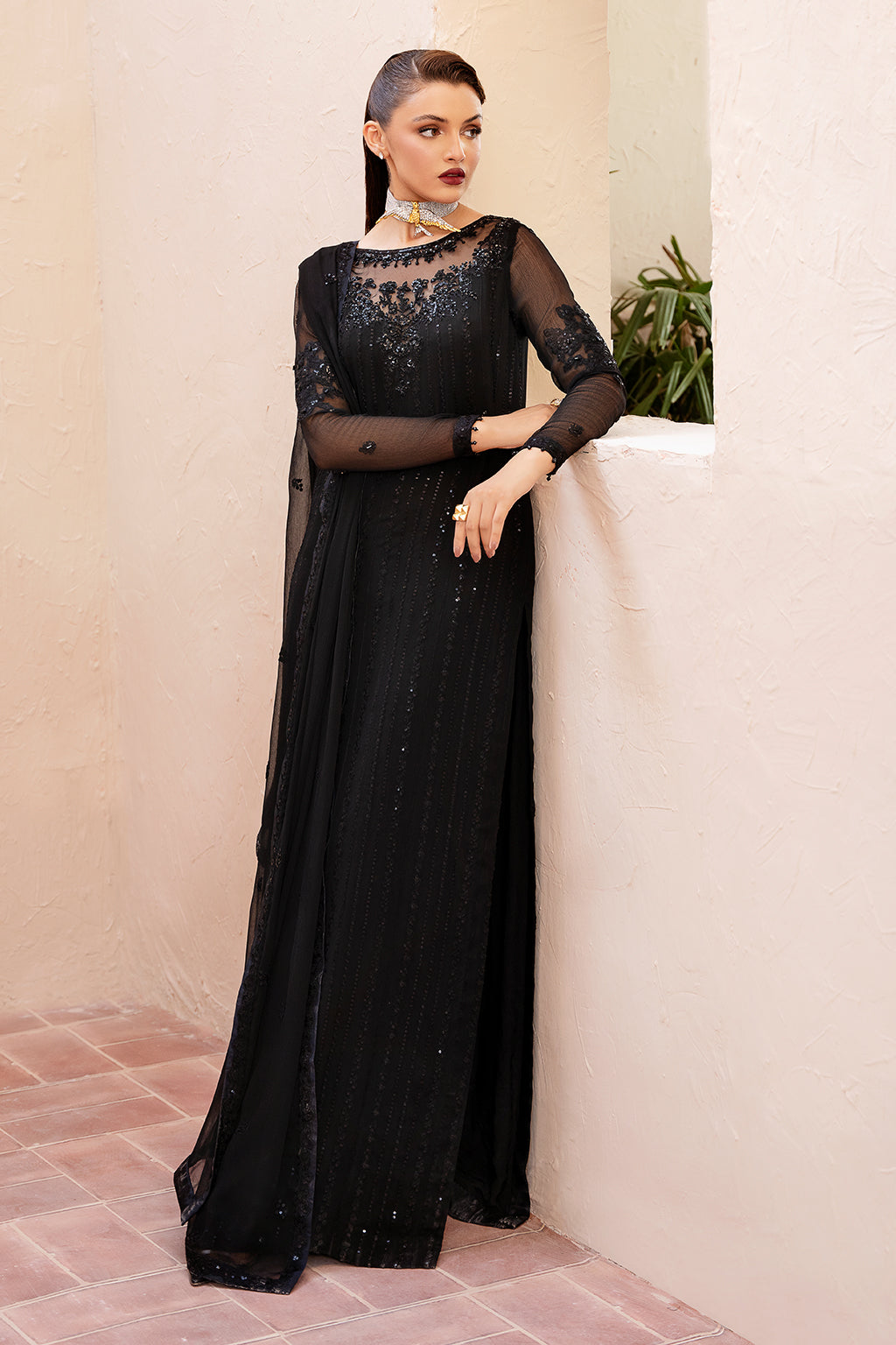Zarposh Unstitched 3 Piece Formals Collection-Zade