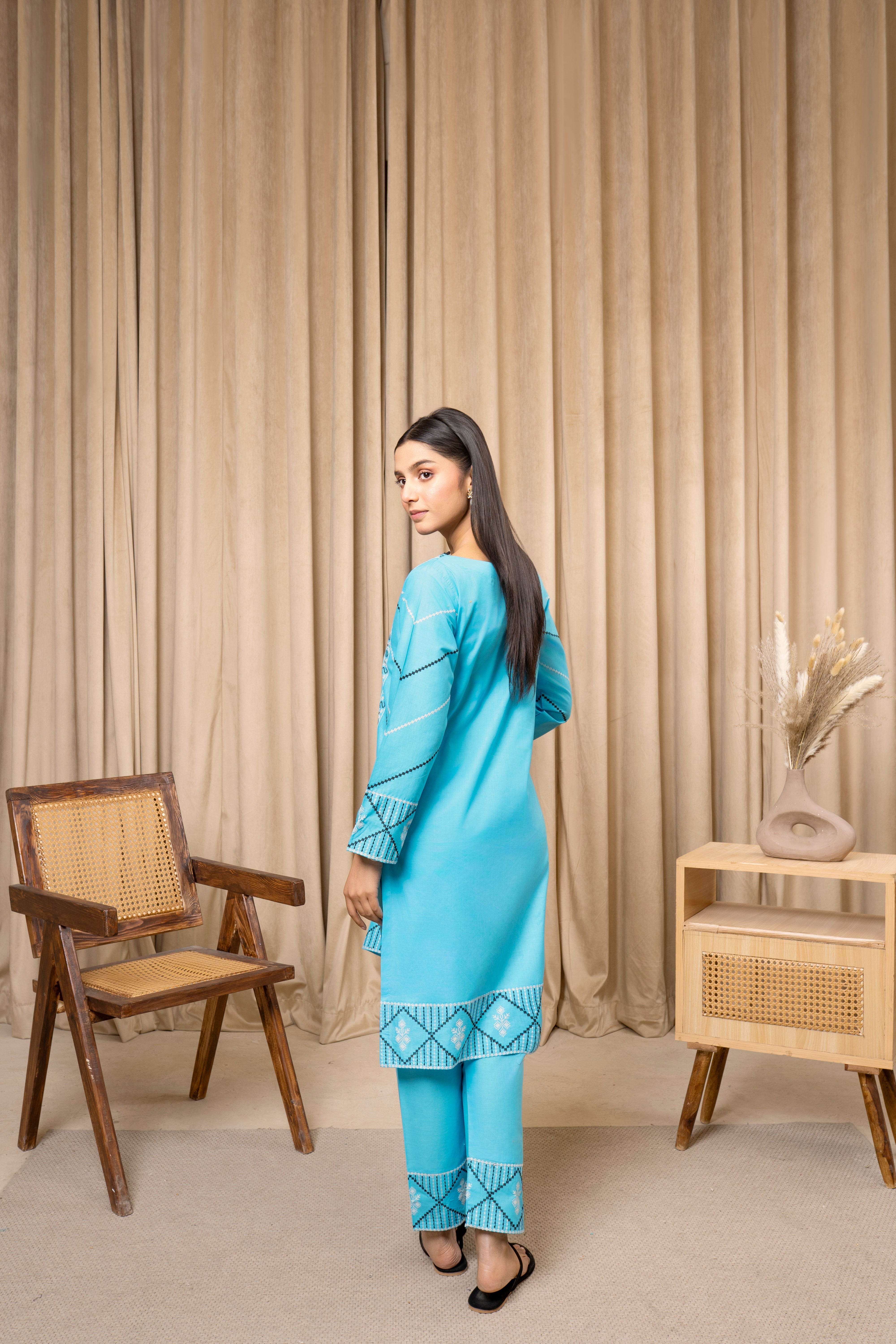 Zoya Zafar Stitched 2 Piece Cotton Collection'2025-Range Noor