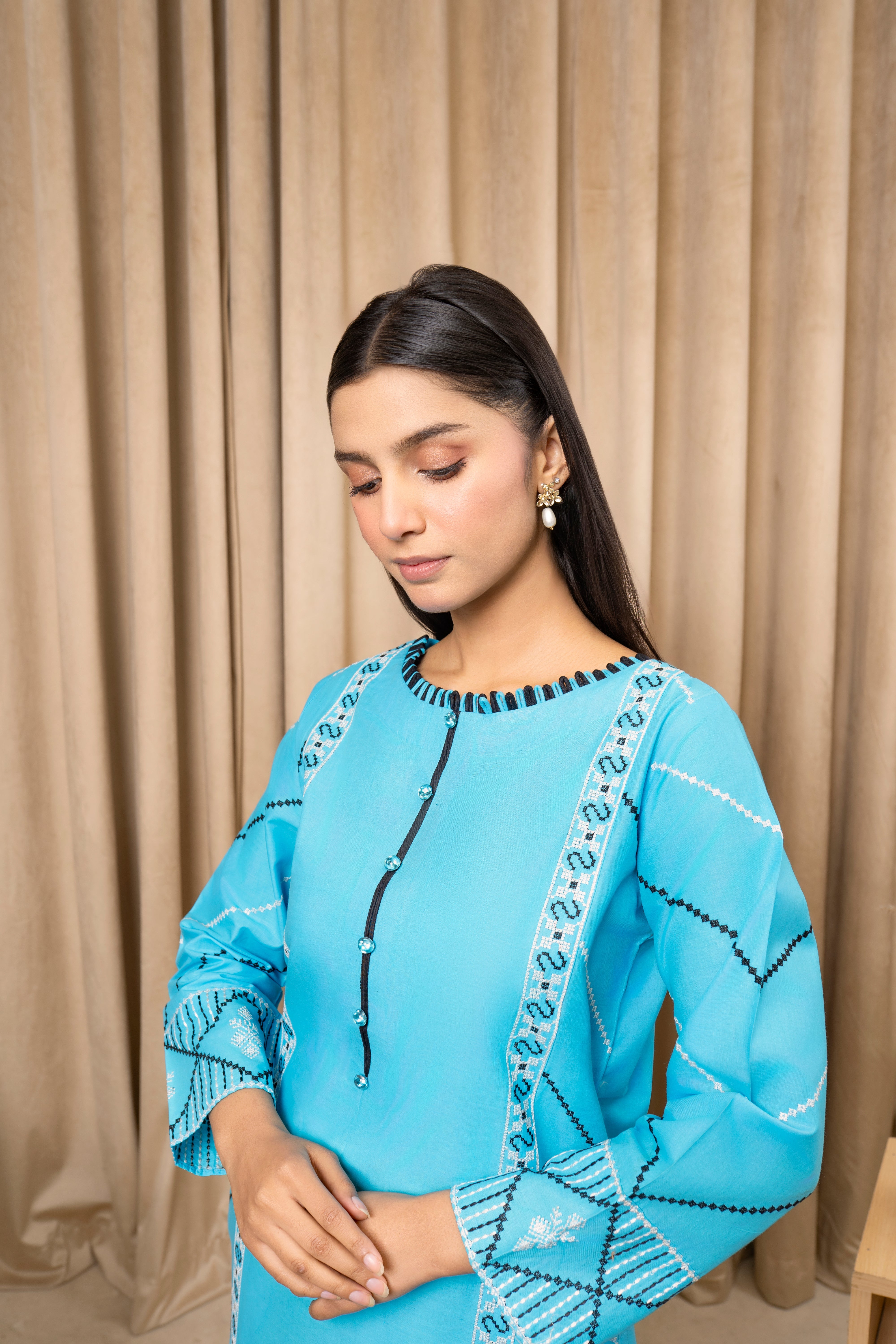 Zoya Zafar Stitched 2 Piece Cotton Collection'2025-Range Noor