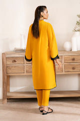 Zarposh Unstitched 2 Piece Emb Cotton Collection-Amber