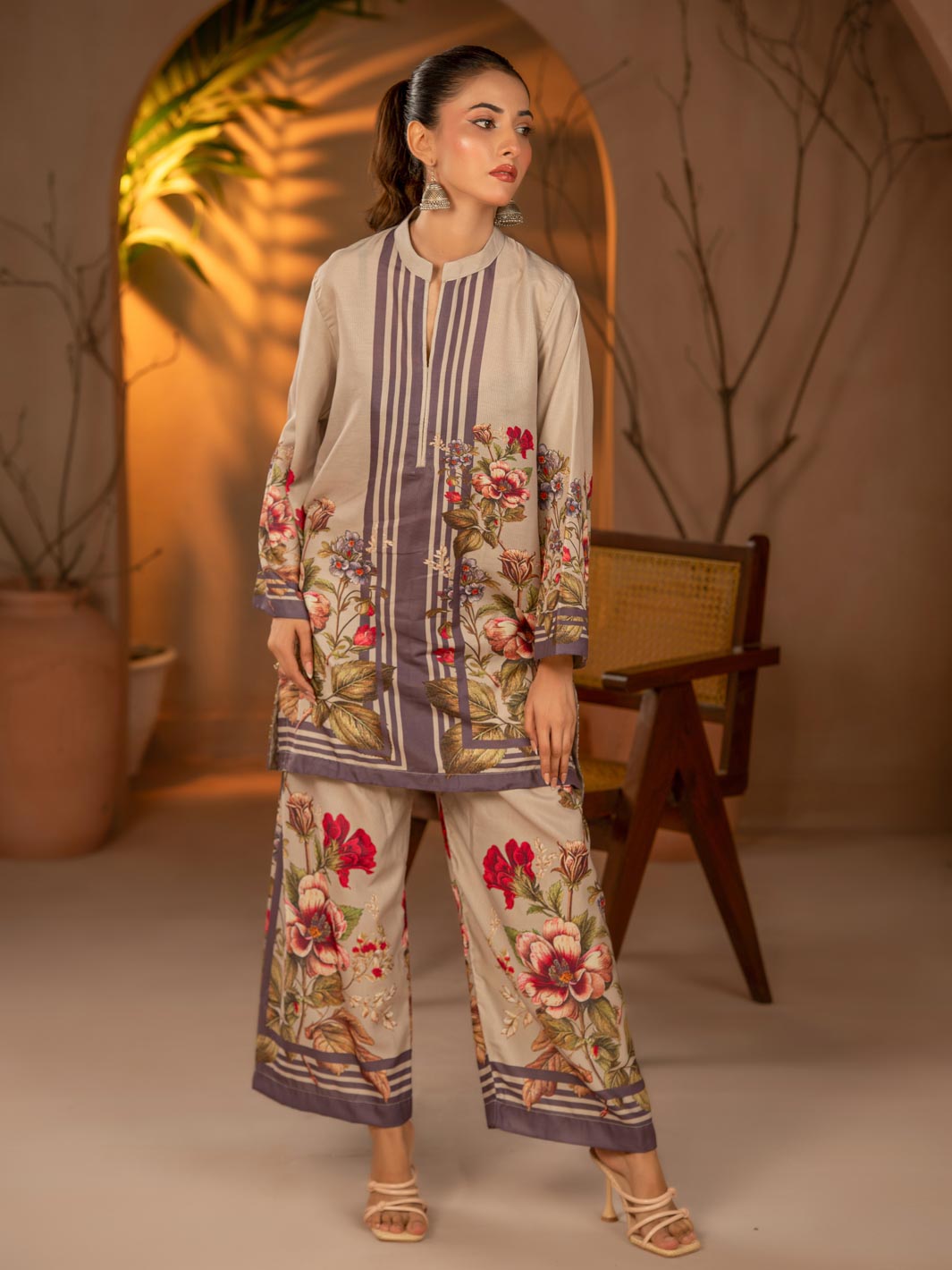 Tng By Md Stitched Collection-Gul E Rana | 2 Piece | Printed