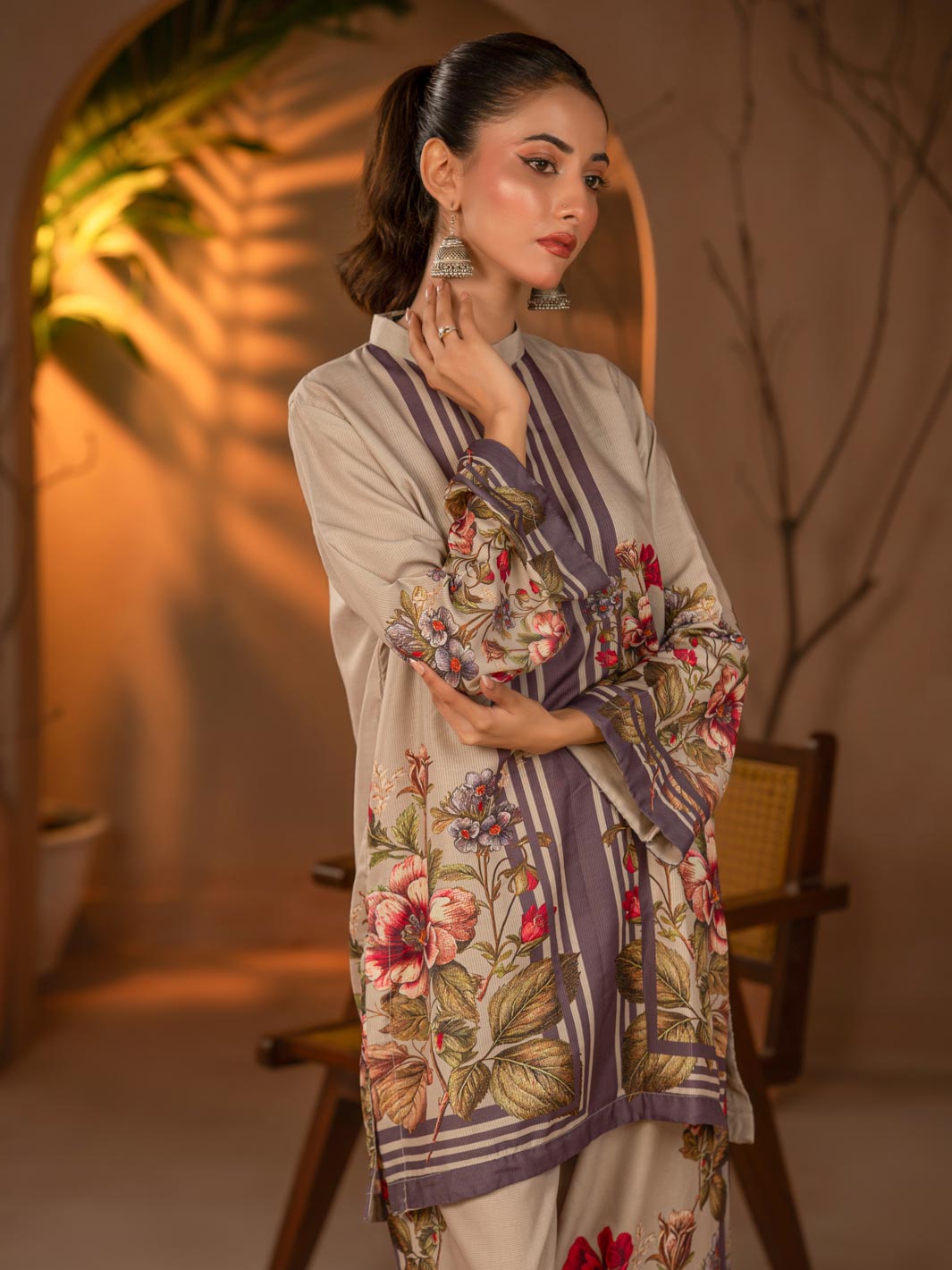 Tng By Md Stitched Collection-Gul E Rana | 2 Piece | Printed