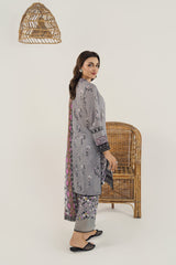 Zoya Zafar Stitched 3 Piece Lawn Collection'2025-Elegant Look