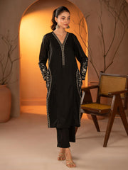 Tng By Md Stitched Collection-Crimson | Black