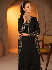 Tng By Md Stitched Collection-Crimson | Black