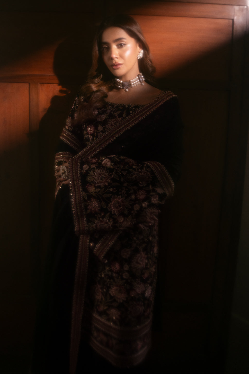 Meeru By Sheenora Stitched 3 Piece Festive Pret Collection'2025-MIDNIGHT LUXE