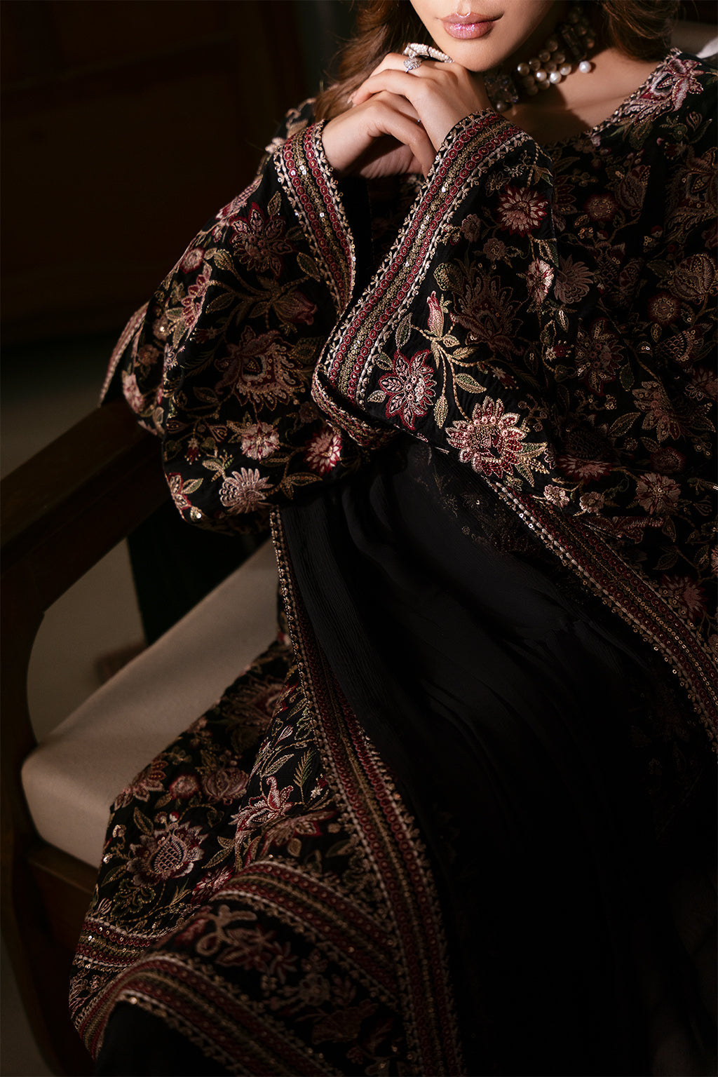 Meeru By Sheenora Stitched 3 Piece Festive Pret Collection'2025-MIDNIGHT LUXE