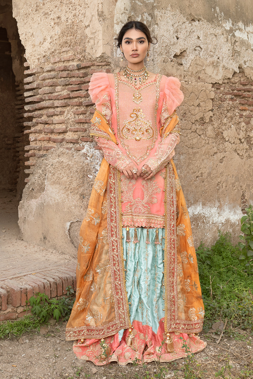 Zarposh Unstitched 3 Piece Formals Collection-Amber-08