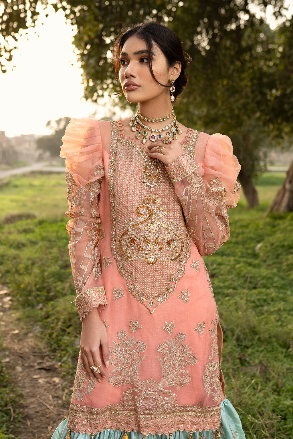 Zarposh Unstitched 3 Piece Formals Collection-Amber-08