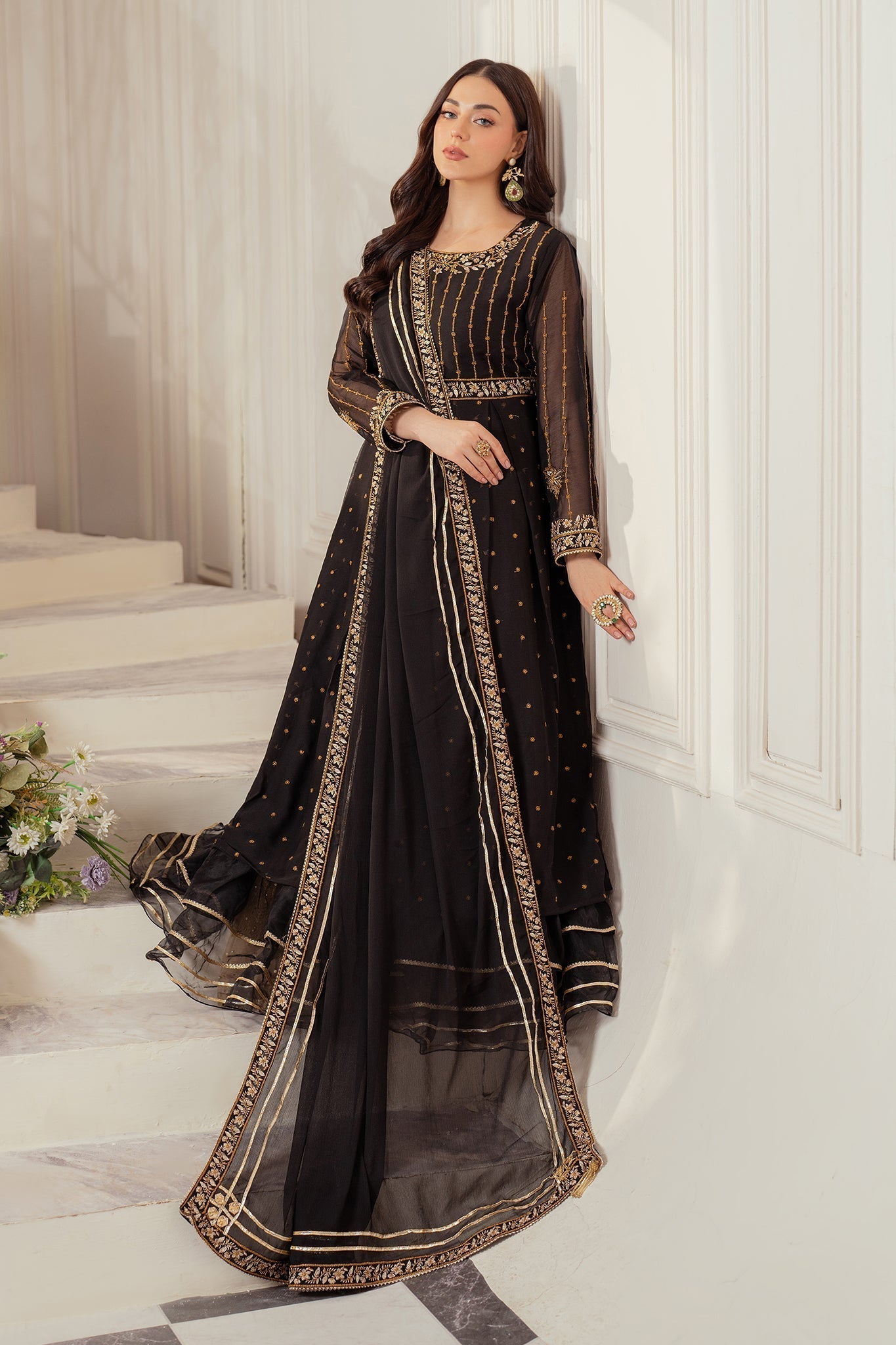 Elegance by Panache Apparel Stitched Festive Collection-Nightfall