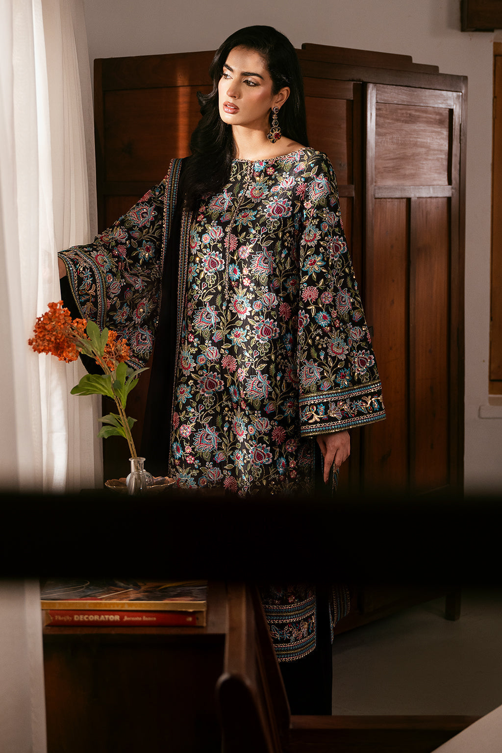 Meeru By Sheenora Stitched 3 Piece Festive Pret Collection'2025-MIDNIGHT ELEGANCE