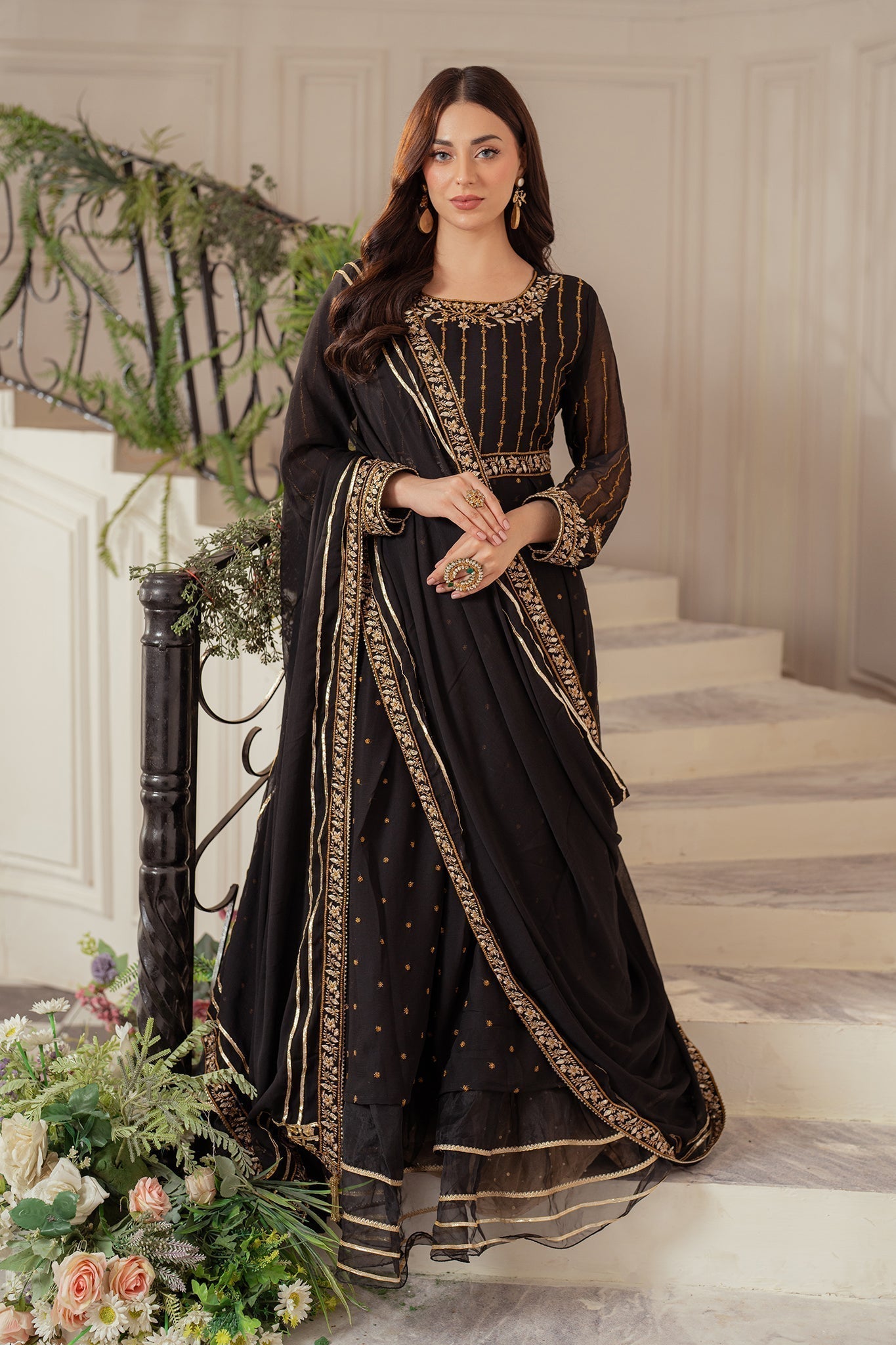 Elegance by Panache Apparel Stitched Festive Collection-Nightfall