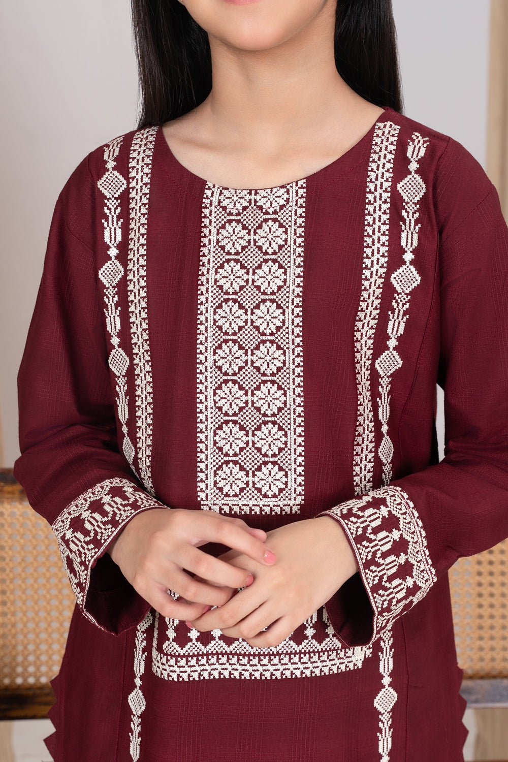 Khayat Stitched 2 Piece Cambric Winter Collection'2025-Garnora - 2 Pc