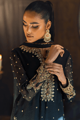 Qarmazi By Zaaviay Stitched Alya (Three Piece)