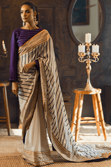 Qarmazi By Zaaviay Stitched Neda (Saree)