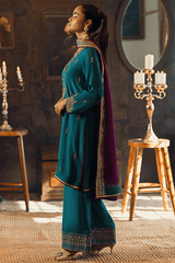 Qarmazi By Zaaviay Stitched Nahal (Three Piece)